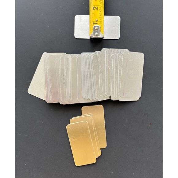 Sublimation Tag Blanks Lot 111 Pieces Aluminum Vinyl NWOT Crafts DYI - Picture 8 of 8